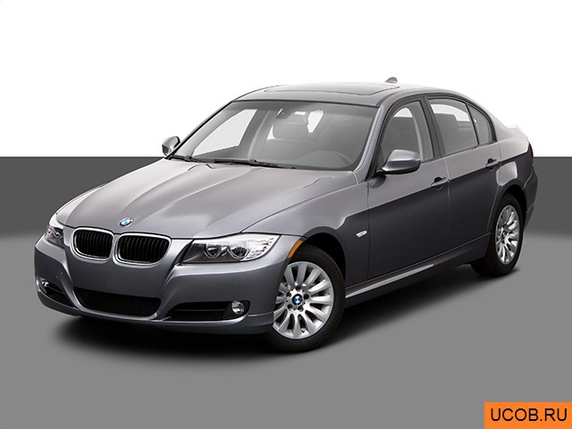 3D модель BMW 3-series 2009 года