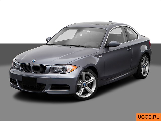 3D модель BMW 1-series 2009 года