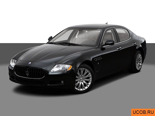 Авто Maserati Quattroporte 2009 года в 3D