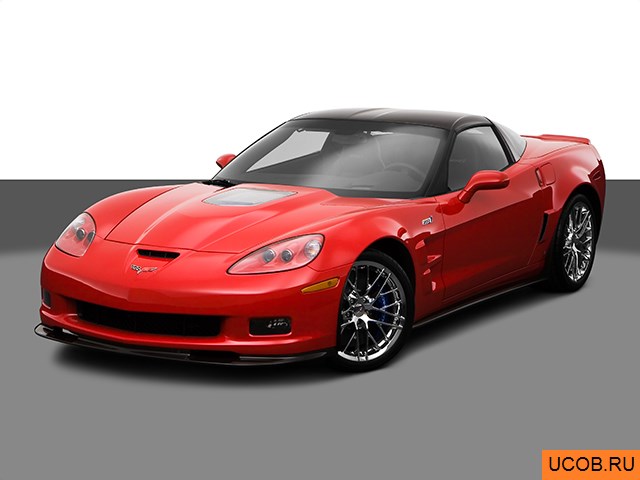 3D модель Chevrolet модели Corvette 2009 года