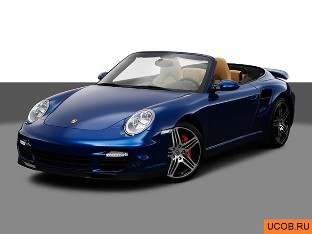 3D модель Porsche модели 911 (997) 2009 года