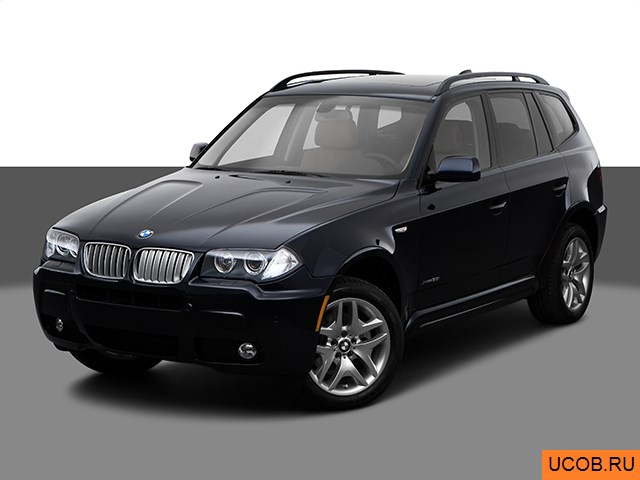 3D модель BMW X3 2009 года
