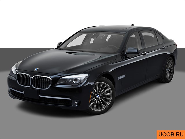 3D модель BMW 7-series 2009 года