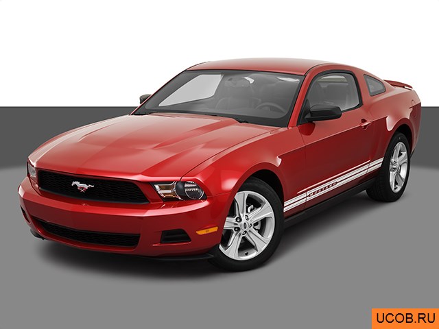 3D модель Ford модели Mustang 2010 года