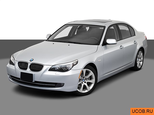 3D модель BMW 5-series 2010 года