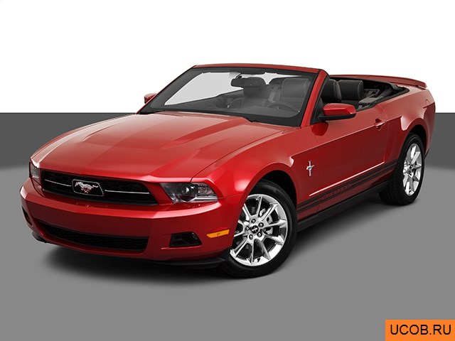 3D модель Ford Mustang 2010 года