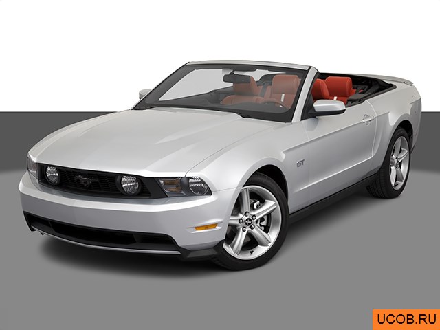 3D модель Ford модели Mustang 2010 года