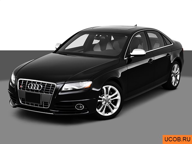 3D модель Audi модели S4 2010 года