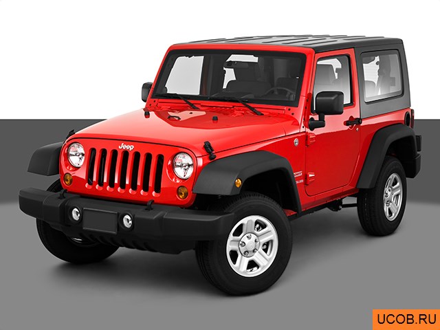 3D модель Jeep Wrangler 2010 года