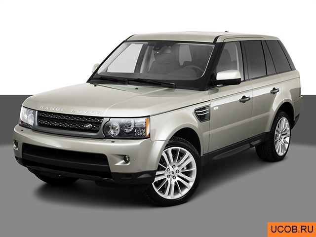 3D модель Land Rover Range Rover Sport 2010 года