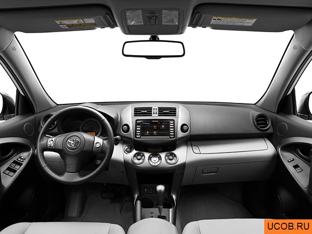 CUV 2010 года Toyota RAV4 в 3D. Вид водительского места.