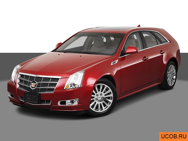 3D модель Cadillac CTS 2010 года