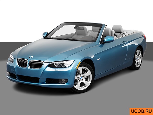 Модель автомобиля BMW 3-series 2010 года в 3Д