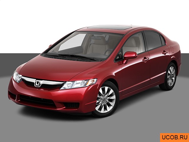 3D модель Honda Civic 2010 года