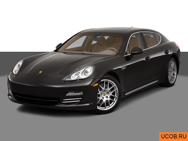 3D модель Porsche модели Panamera 2010 года