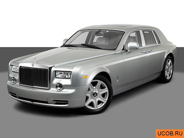 Модель автомобиля Rolls-Royce Phantom 2010 года в 3Д