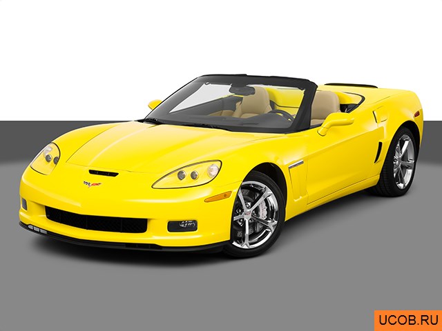 3D модель Chevrolet Corvette 2010 года