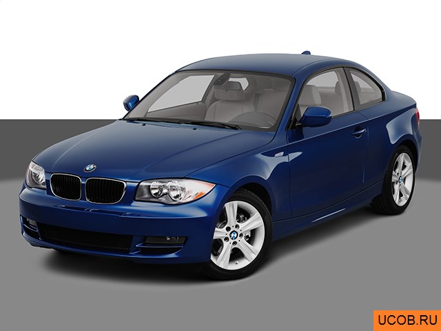 3D модель BMW 1-series 2010 года