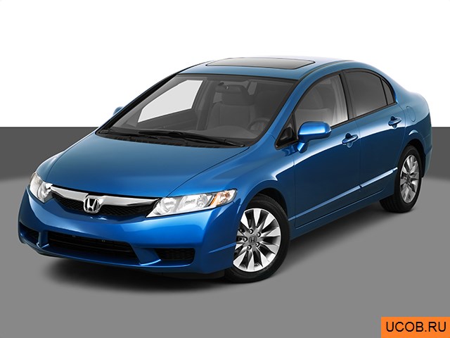 3D модель Honda Civic 2010 года