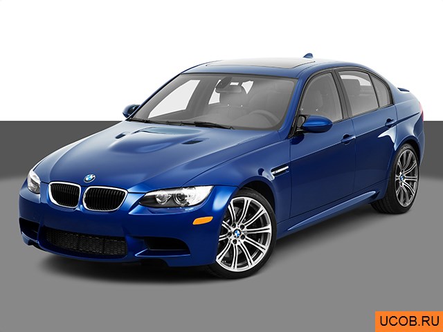 3D модель BMW 3-series 2010 года