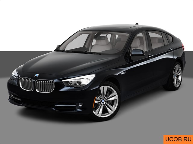 3D модель BMW 5-series 2010 года