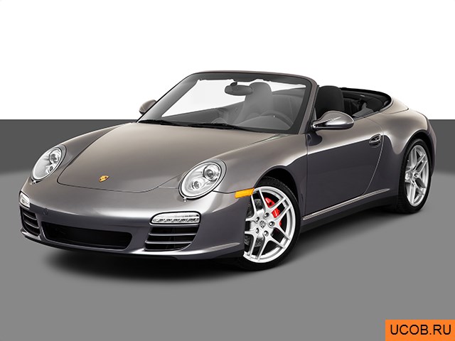 3D модель Porsche 911 (997) 2010 года