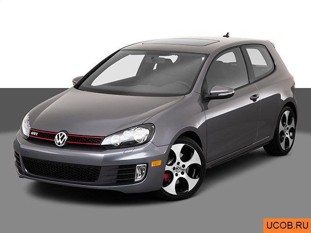 3D модель Volkswagen GTI 2010 года