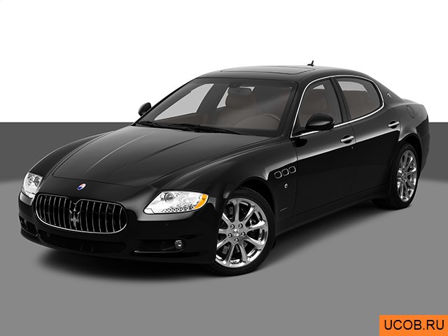 3D модель Maserati модели Quattroporte 2010 года