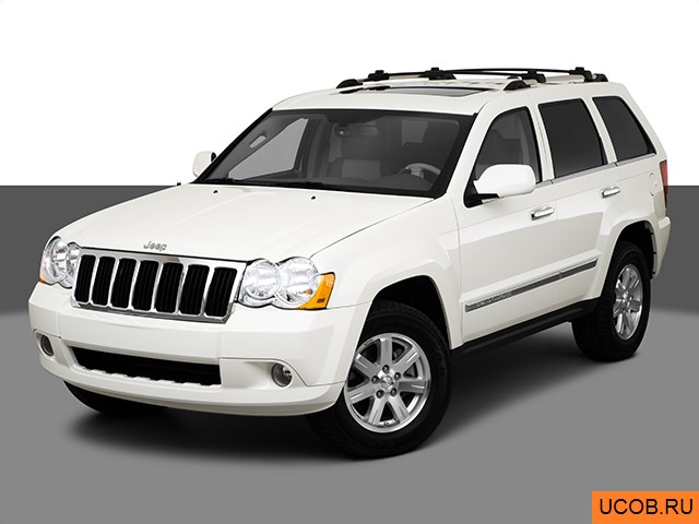 3D модель Jeep модели Grand Cherokee 2010 года
