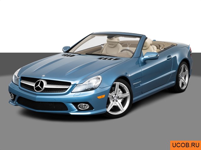 3D модель Mercedes-Benz модели SL-Class 2011 года
