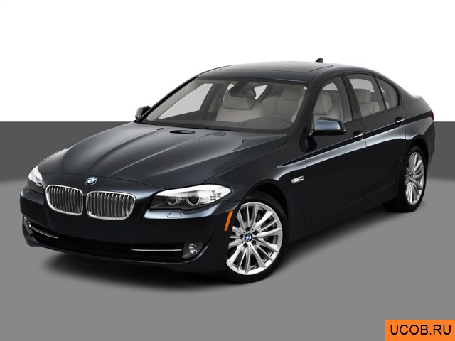3D модель BMW 5-series 2011 года