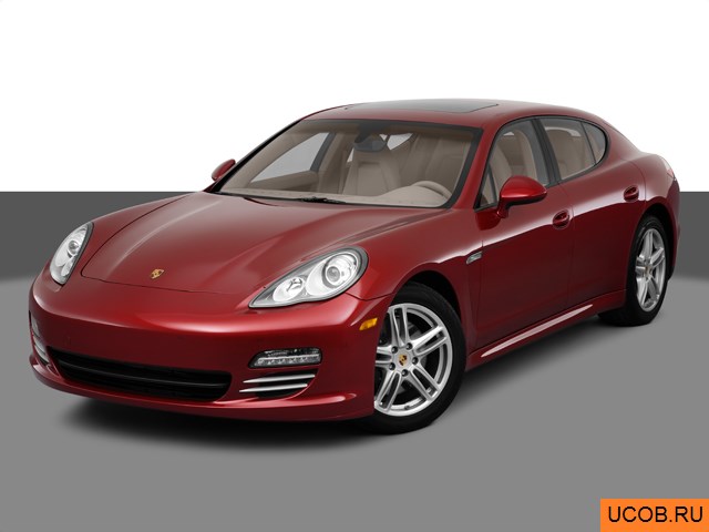 3D модель Porsche модели Panamera 2011 года