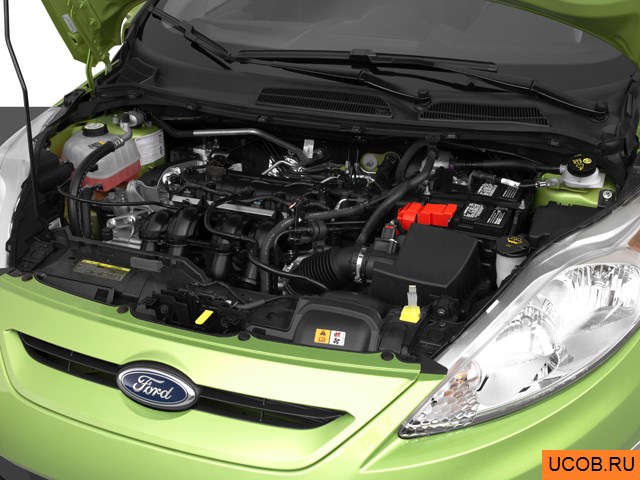 3D модель Ford модели Fiesta 2011 года