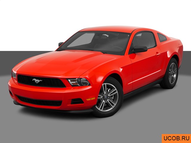 Модель автомобиля Ford Mustang 2011 года в 3Д