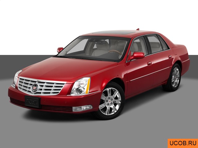 Модель автомобиля Cadillac DTS 2011 года в 3Д