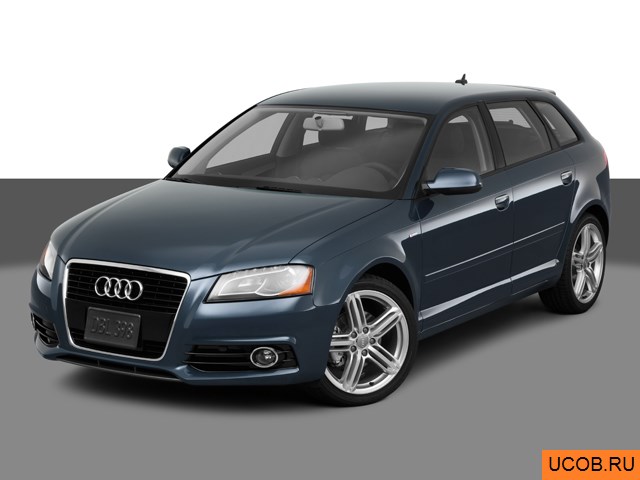 3D модель Audi модели A3 2011 года