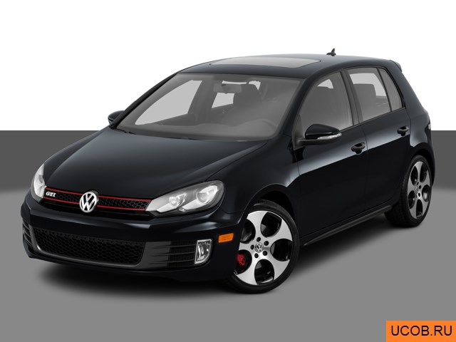 3D модель Volkswagen GTI 2011 года