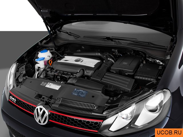 3D модель Volkswagen модели GTI 2011 года
