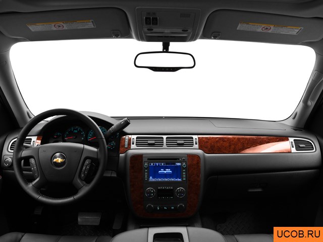 Pickup 2011 года Chevrolet Silverado 3500HD в 3D. Вид водительского места.