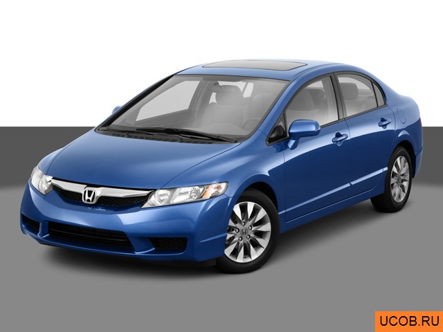 3D модель Honda модели Civic 2011 года