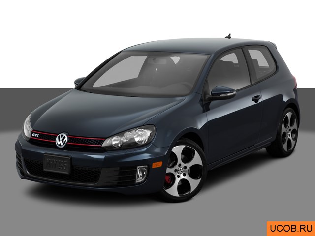 3D модель Volkswagen GTI 2011 года