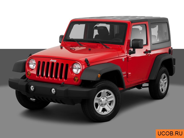 3D модель Jeep Wrangler 2011 года