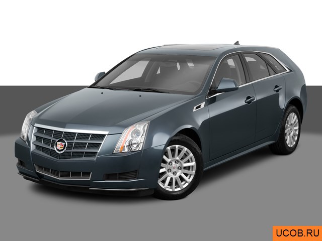 Модель автомобиля Cadillac CTS 2011 года в 3Д