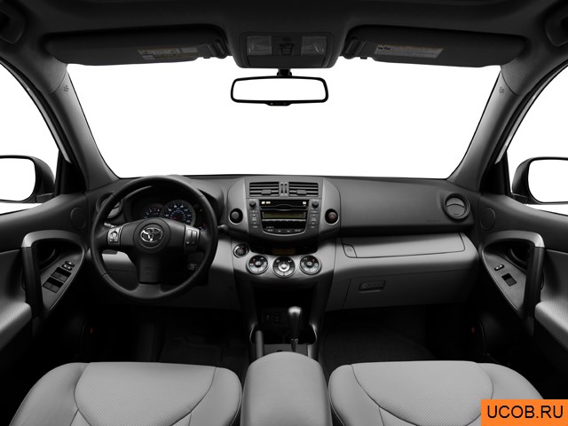 CUV 2011 года Toyota RAV4 в 3D. Вид водительского места.