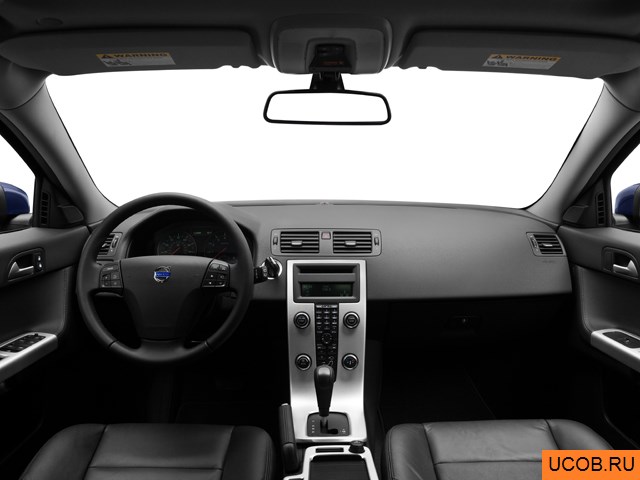 Wagon 2011 года Volvo V50 в 3D. Вид водительского места.