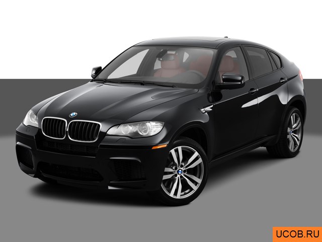 Модель автомобиля BMW X6 2011 года в 3Д