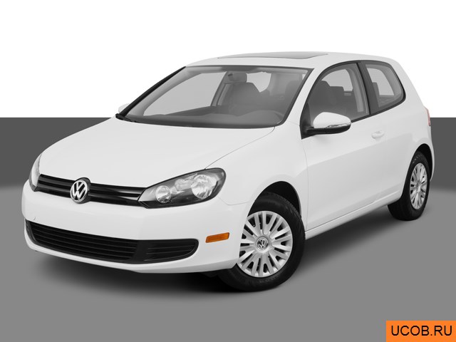 3D модель Volkswagen Golf 2011 года