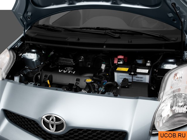 3D модель Toyota модели Yaris 2011 года