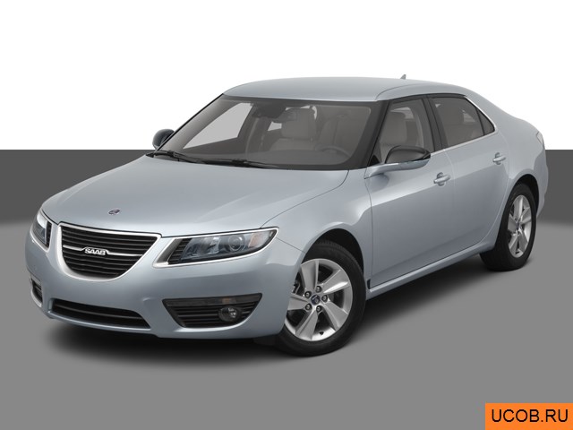 Авто Saab 9-5 2011 года в 3D