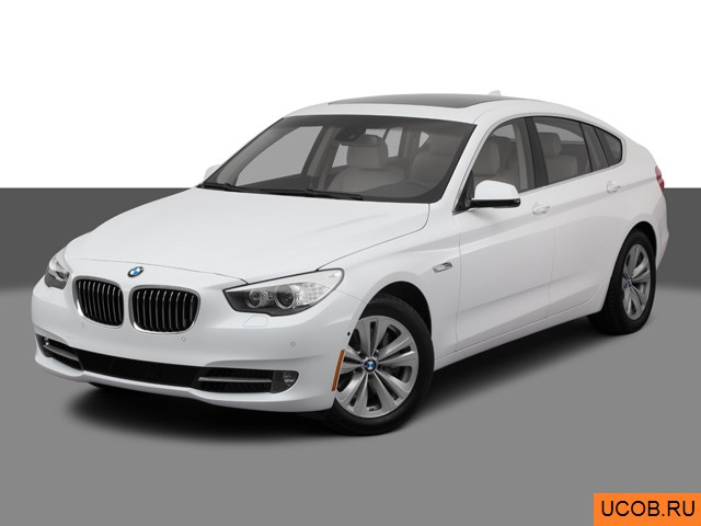 Модель автомобиля BMW 5-series 2011 года в 3Д